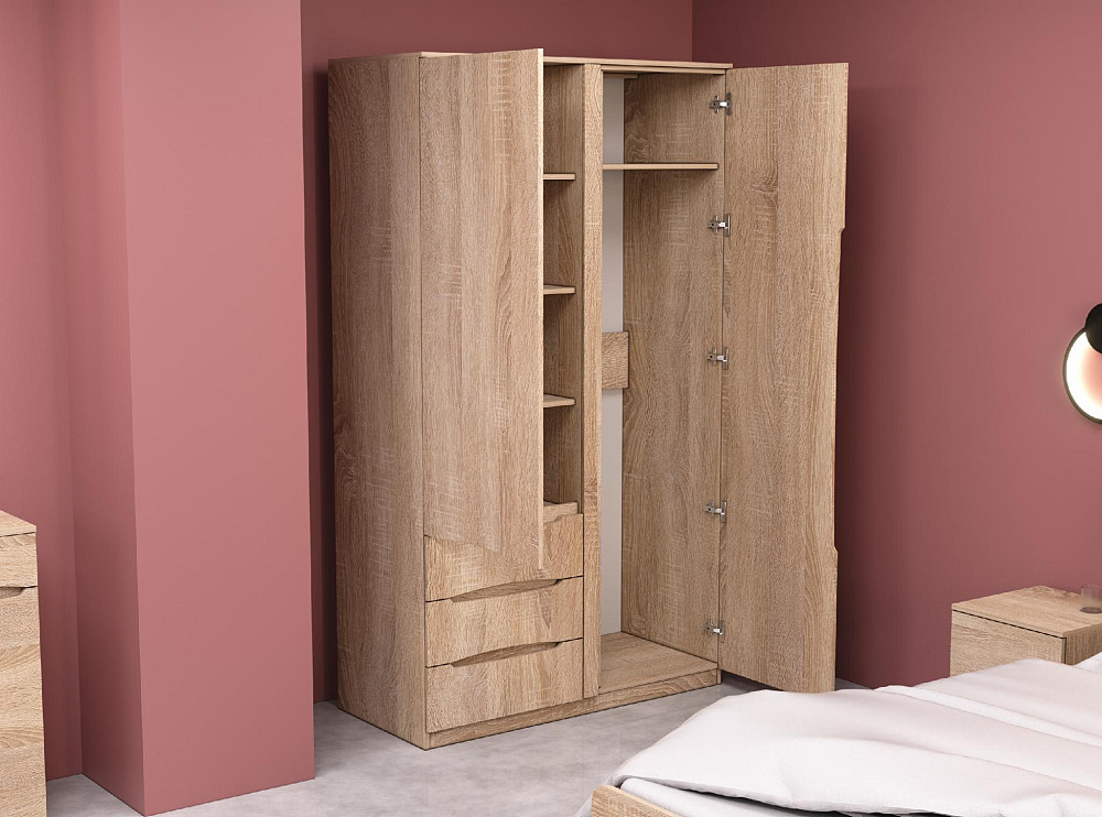 Шкаф Дельта 1, Дуб Сонома, 1200х550х2100 Львов - изображение 4