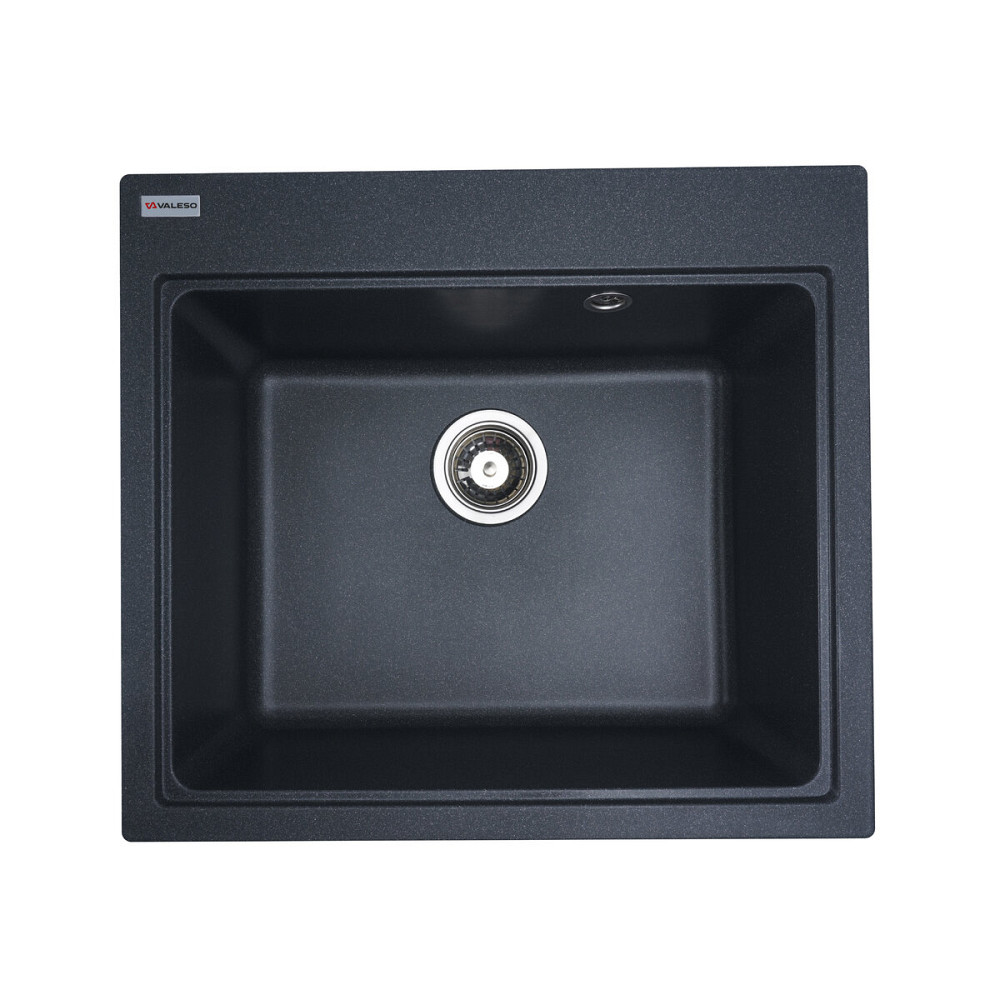 VALESO Гранітна мийка для кухні VALESO 5852 VESTA матова Антрацит Киев - изображение 1