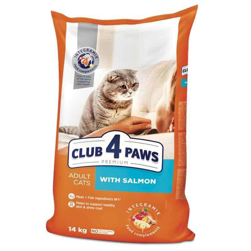 Club 4 Paws (Полуб 4 Лапи) Premium Adult Cat Salmon сухий корм із лососем для дорослих котів 14 кг Запоріжжя - фото 1