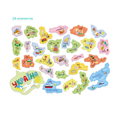 Навчальний набір DoDo Магнітна мапа України (200241) Вінниця - фото 4