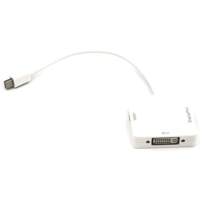 Перехідник mini DisplayPort (Thunderbolt) to DisplayPort, HDMI, DVI 0.2 PowerPlant (CA911097) Вінниця - фото 1