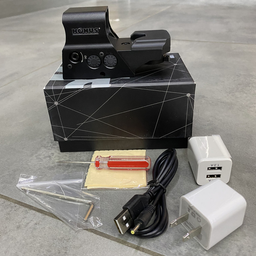 Коллиматорный прицел KONUS SIGHT-PRO R8, заряжаемый, 8 сеток, крепление на 22 мм / 11 мм Solmir Киев - изображение 6