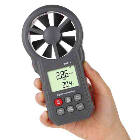 Анемометр крыльчатый 0,3-30м/с, -10-45°C WINTACT WT87A Чернигов