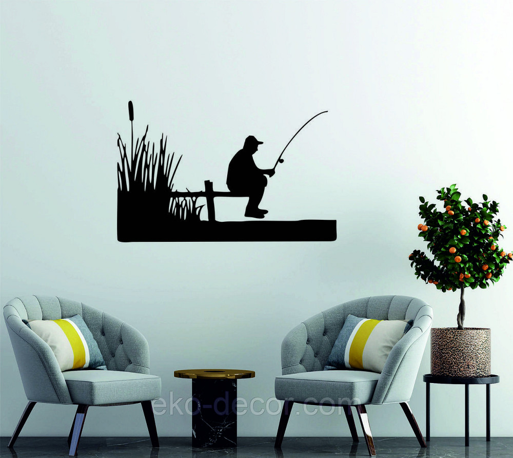 Декоративне настінне Панно «Рибак», Декор на стіну Київ - фото 3