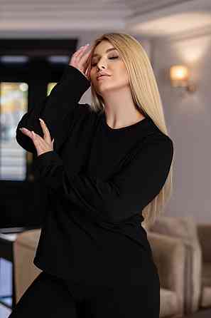 Комплект женского термобелья Bask батал 54-56, Черный Киев