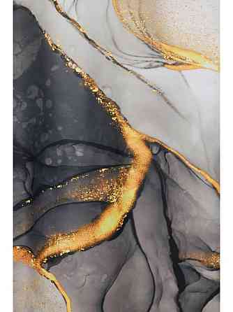 Шторка для ванної та душу з кільцями 180x180 см водовідштовхувальна, шторка для душової та ванної з гачками, мармурово-чорний Кам'янець-Подільський