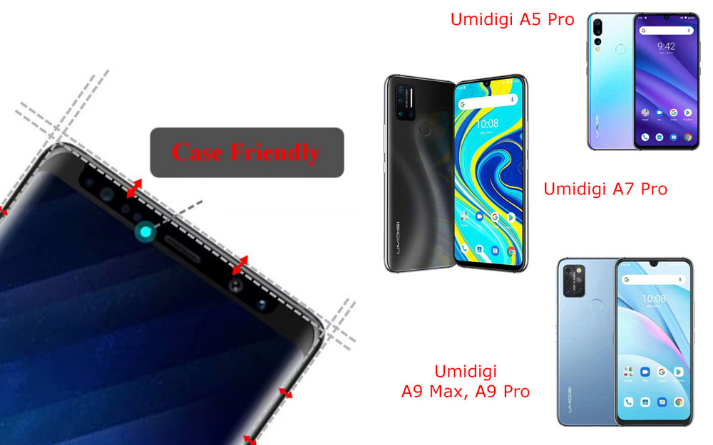 Защитное стекло HyperGlass Pro для Umidigi A5 Pro, A7 Pro, A9 Max, A9 Pro – максимальная чувствительность и Киев - изображение 4