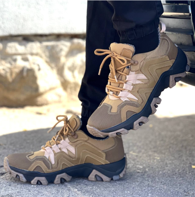 Тактические мужские демисезонные кроссовки койот Gore-Tex военные кроссовки с усиленным носком Львов - изображение 2