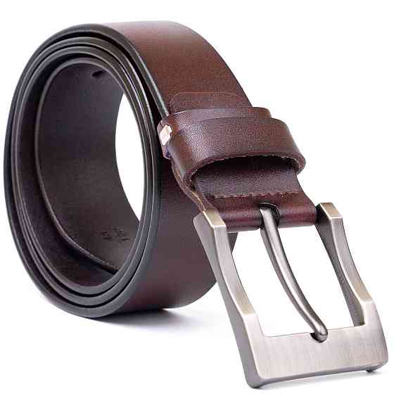 Ремінь чоловічий з класичною пряжкою Vintage 20357 Коричневий Київ