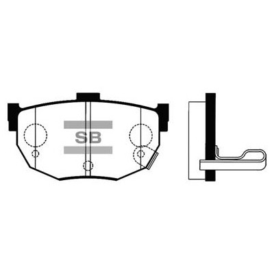 Гальмівні колодки HI-Q SP1062 Вінниця - фото 1