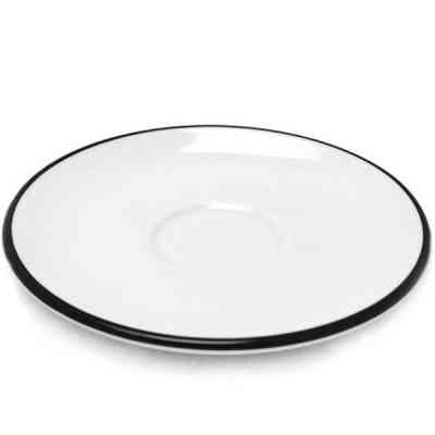 Блюдце Ancap серія Verona Colored Rims 12 см Pennellessa Black rims для серій "Verona", "Torino" (37253) Винница