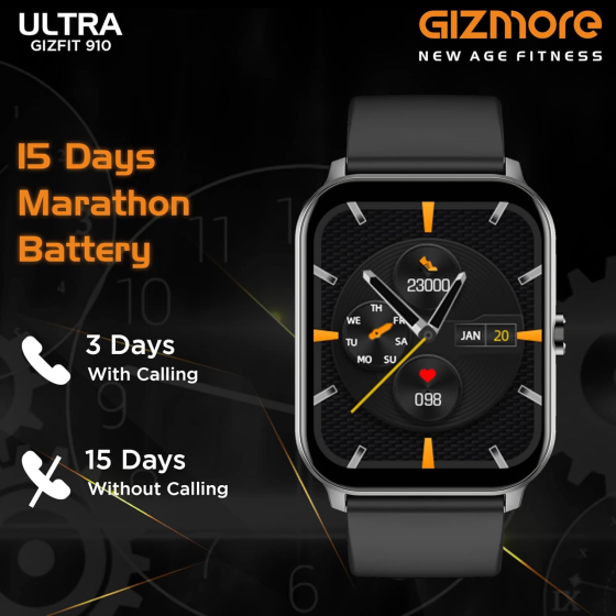Розумний годинник GIZMORE GizFit 910 Ultra BT — Стиль, ШІ та повний контроль на вашому зап'ясті Київ