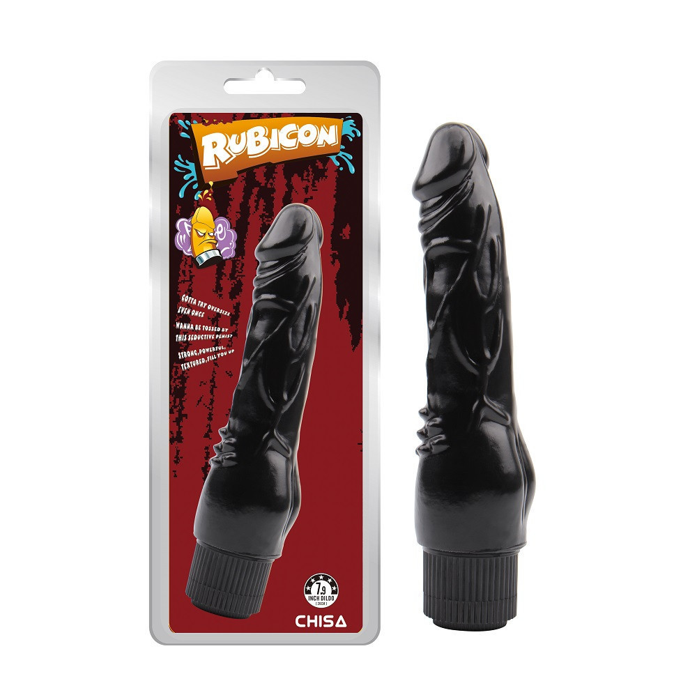 Вибратор реалистичный Chisa Rubicon Vibrating Naughty Cock, черный Sex Aura Киев - изображение 2
