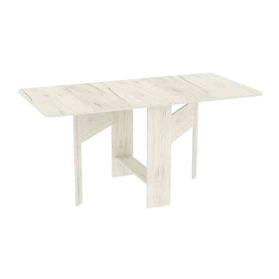 Стол-тумба №4 узкая, Дуб Крафт Білий, 1580х800х750 Львов