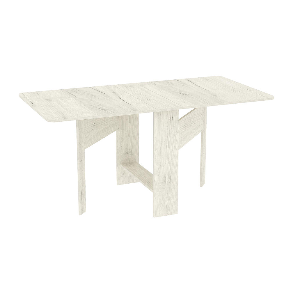 Стол-тумба №4 узкая, Дуб Крафт Білий, 1580х800х750 Львов - изображение 1