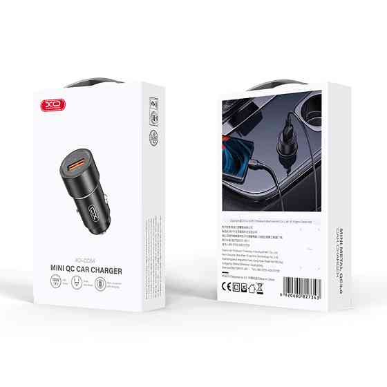 Автомобільний зарядний пристрій XO CC54 USB QC3.0 18W чорний Львів