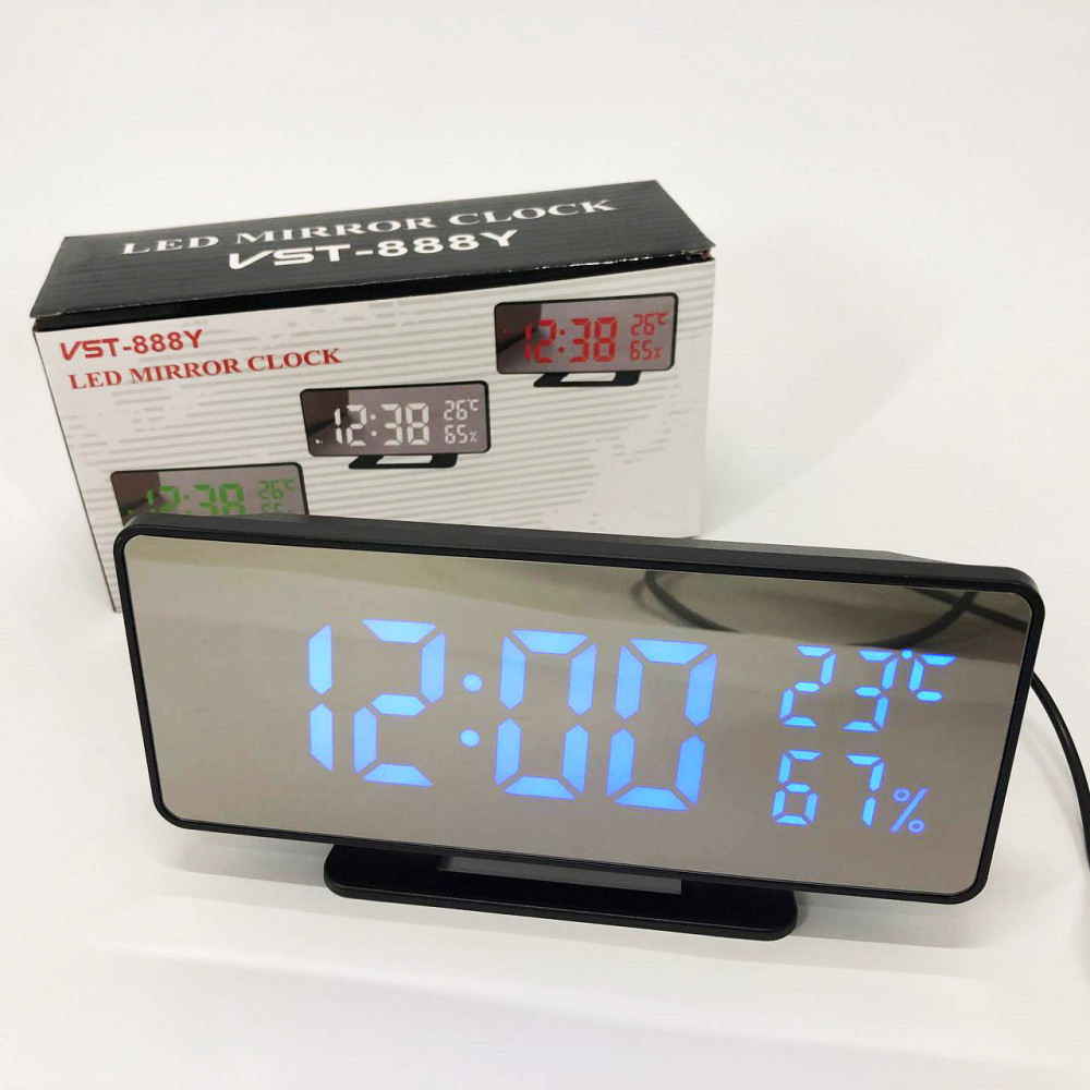 Світлодіодне табло годинник, Настільний годинник з електронною індикацією LED настільний TF-13 Львів - фото 4