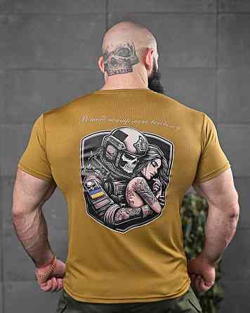 Тактическая потоотводящая футболка odin вселенная кайот ДЛ6544 Одесса