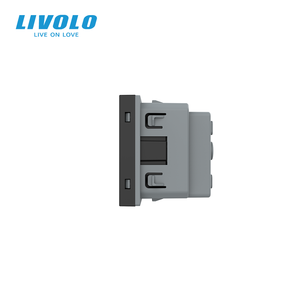 LIVOLO Електрична розетка LIVOLO, чорна, 16А 250В, з заземленням і захисними шторками, модуль б Коломия - фото 9