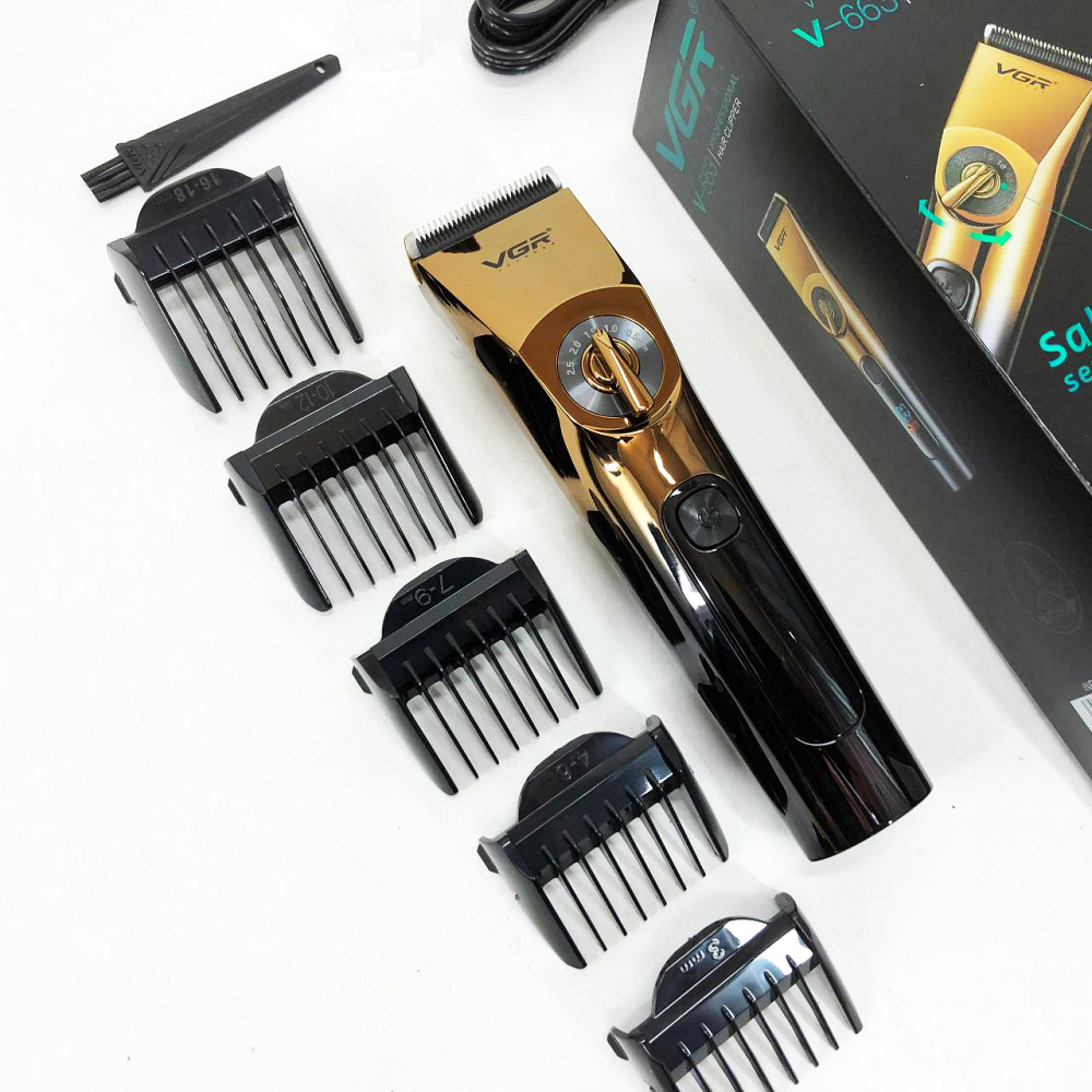 Модная машинка для стрижки волос VGR, Машинка для стрижки с мощным аккумулятором Триммер висков CZ-66 Львов - изображение 10