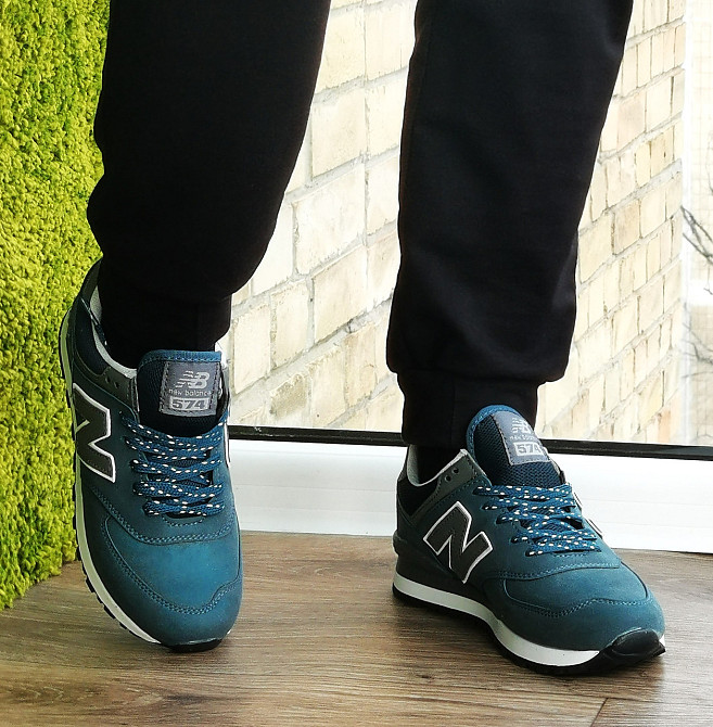 Синие Кроссовки New Balance 574 Женские Мужские Замшевые Голубые Нью Баланс (размеры: 36,37,38, 39) - 63-5 Днепр - изображение 5