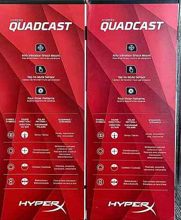 Мікрофон для ПК, для стримів, подкастів HyperX Quadcast (HX-MICQC-BK) Харків