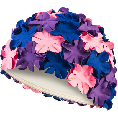 Шапка для плавання Aqua Speed Bloom 5705 105-03 пурпурний, рожевий, синій Жін OSFM (5908217657053) Вінниця - фото 1