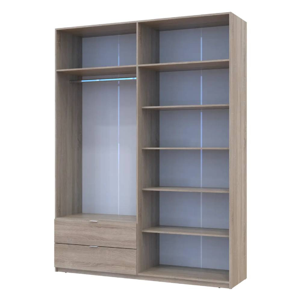 Шафа для одягу Doros Лукас Дуб Сонома 180х50х240 DRS-011620 (80737731) Дніпро - фото 3