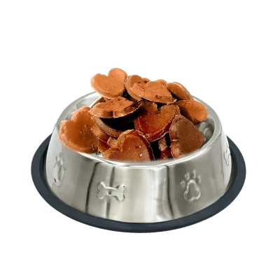 Лакомство для собак Lucky Star Утиное вяленое мясо в форме сердца ≈4 см 500 г (4820112458140) Винница - изображение 1