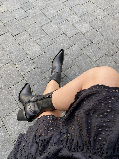 Nikos Черевики жіночі Niko`s 2478 чорні (весна-осінь, шкіра натуральна) (5644) 39 Коломия - фото 7