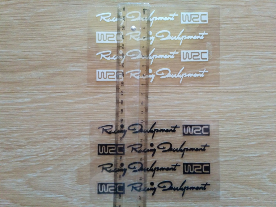 Наклейки на ручки Wrc Чорна , Біла світловідбиваюча Київ - фото 7