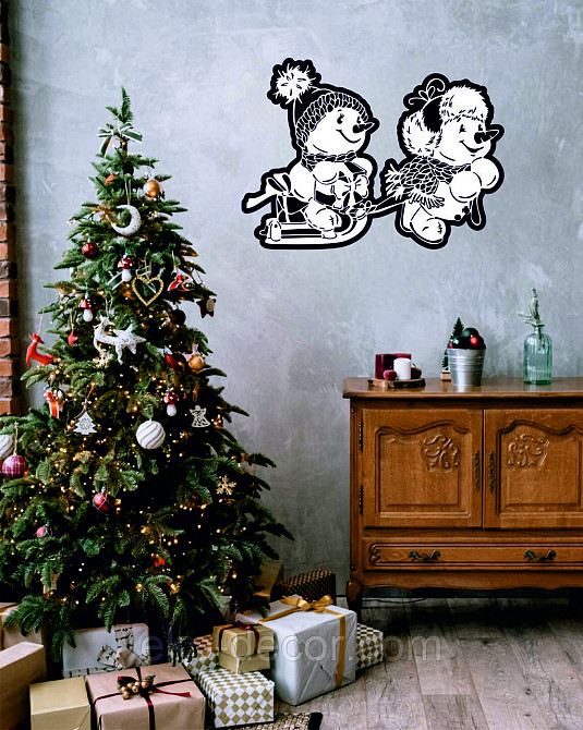 Декоративне настінне Панно «Сніговик», Декор на стену Київ - фото 5