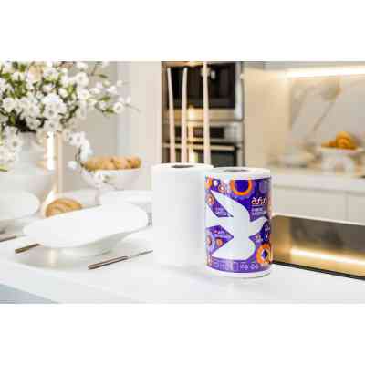 Паперові рушники Добра Господарочка Колекція Вибійка 2 шари 250 відривів 1 рулон (4820086524155) Вінниця