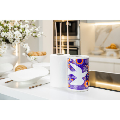 Паперові рушники Добра Господарочка Колекція Вибійка 2 шари 250 відривів 1 рулон (4820086524155) Вінниця - фото 2