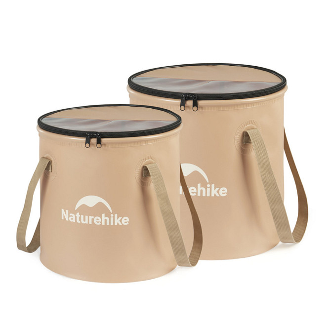 Складне відро для води Naturehike CNK2350CF010 ЕВА (20 л) Бежевий Вінниця - фото 3