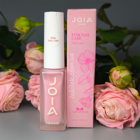 Зміцнююче базове покриття для нігтів JOIA vegan Pink Nail Care 8 мл Херсон