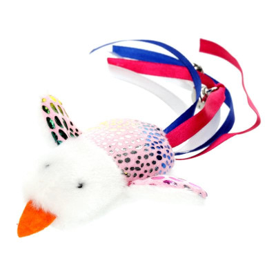 Игрушка для кошек Hippie Pet Птичка розовая 7.5 см (HIPCT2304040RO) Винница - изображение 1