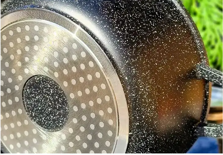 Казан с мраморным покрытием 2.3 л, черный, UNIQUE UN-5273, диаметр 20 см Одесса - изображение 5