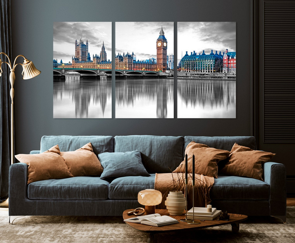 Модульная картина в гостиную / спальню  Лондон    ART-204_3A Киев - изображение 3