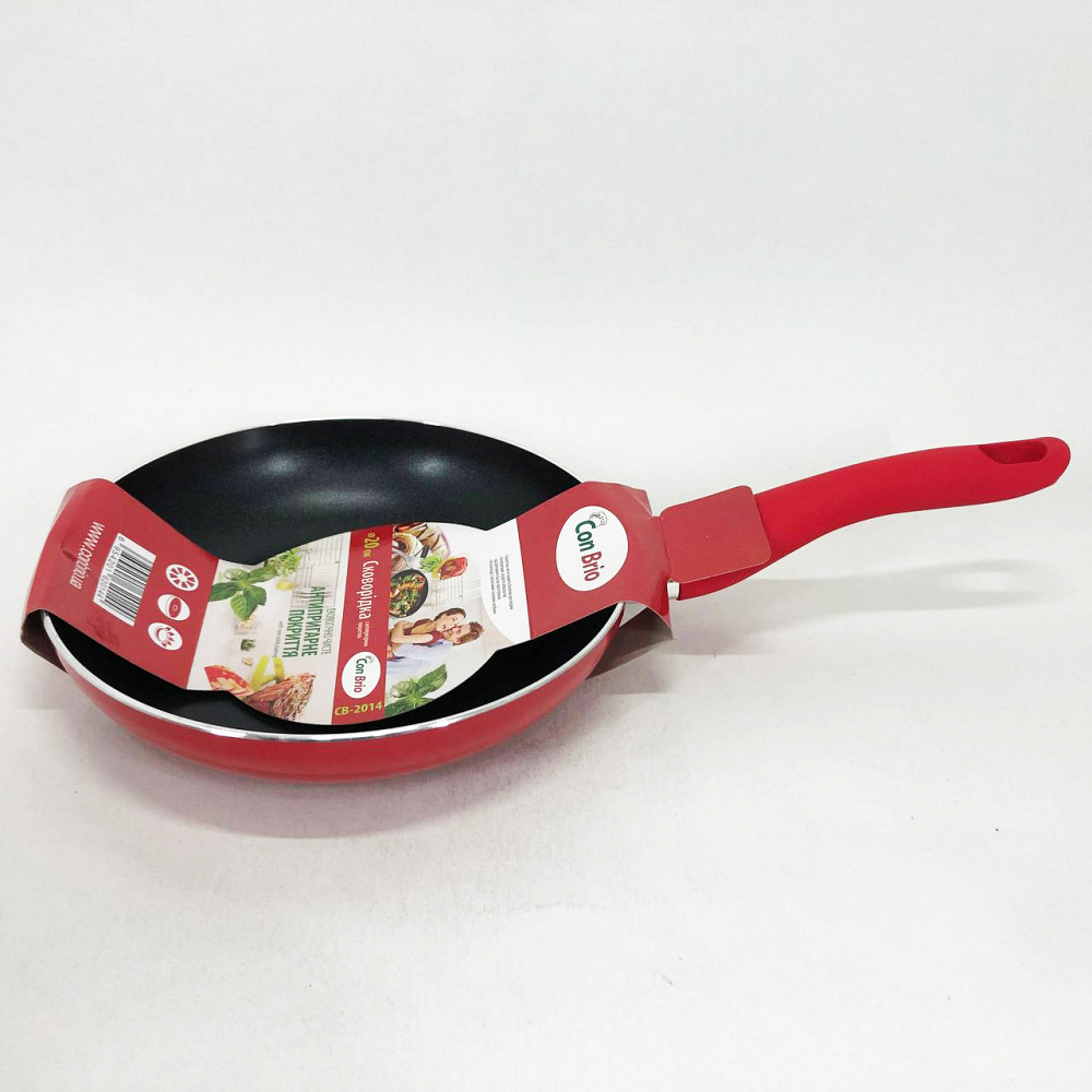 Кулинарная сковорода с антипригарным покрытием Con, Легкая сковорода для домашней кухни NP-46 Львов - изображение 11