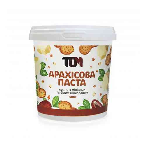 Арахісова Паста (500 g, кранч з фініками та білим шоколадом) Луцьк