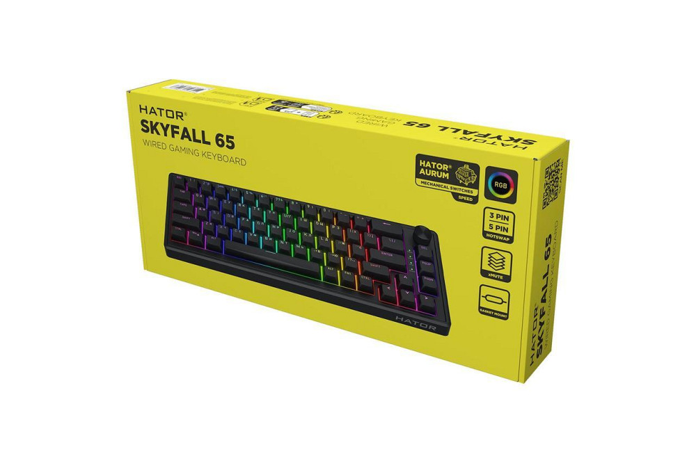 Клавіатура Hator Skyfall 65 Black/Black (HTK1160UA) ( 12262 ) Харків - фото 7