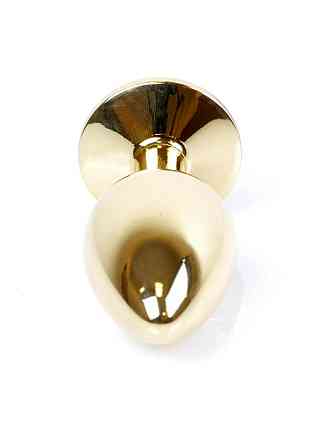 Анальна пробка - Jewellery Gold Plug Black Sex Aura Київ