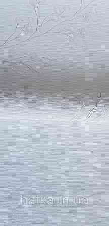 Шпалери вінілові на флізеліні Grandeco Anita 1,06х10 гілки квіти еко-стиль білі з перламутром Київ