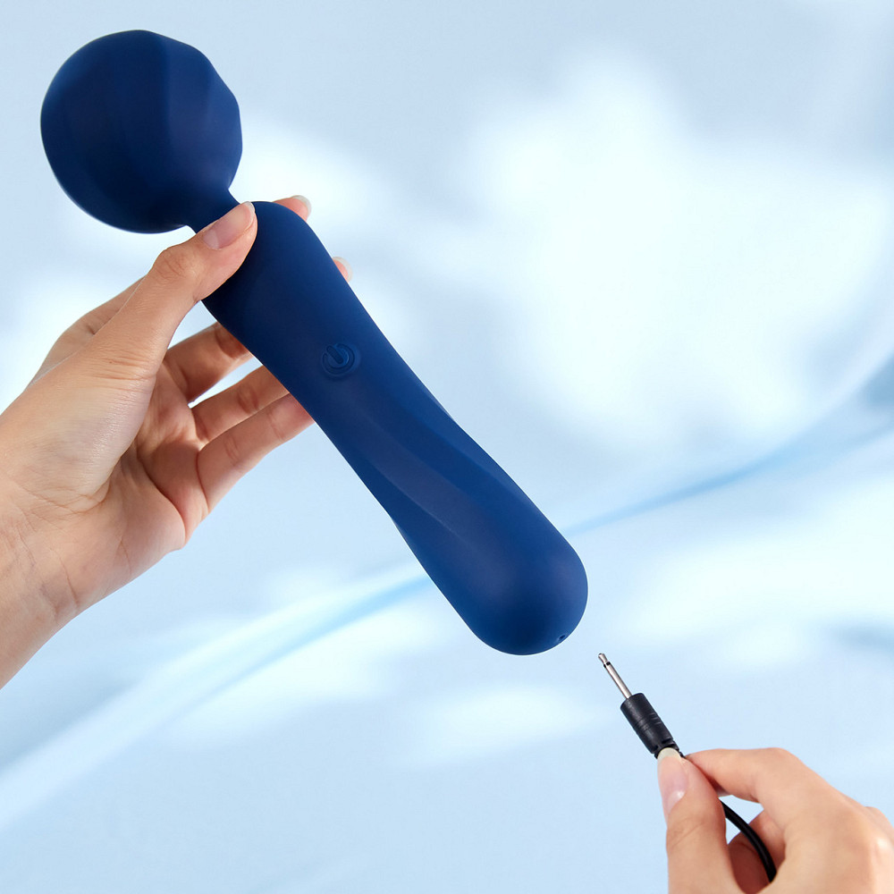 Вибромассажер Wand с гибкой головкой BeYourLover Titan, синий, 25 × 6,27 см Sex Aura Киев - изображение 7