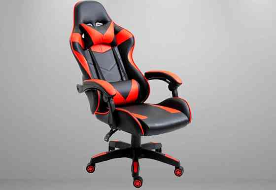 Крісло геймерське комп'ютерне ігрове Bonro B-810 з підставкою для ніг офісне для комп'ютера дому і офісу Червоний Київ