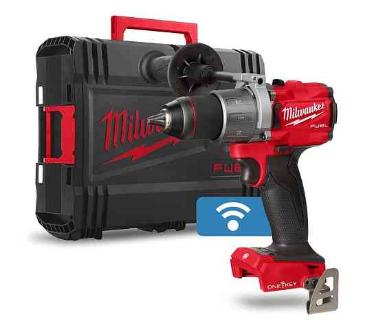 Дрель-шуруповерт аккумуляторный бесщеточный ударный MILWAUKEE M18 ONEPD2-0X, 135Нм (клипса для ремня, боковая ручка, HD кейс) Одесса