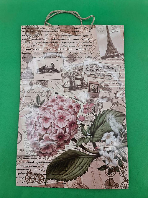 Пакет бумажный гигант вертиркальный (30х42х12)(артGV-047) (12 шт) Харьков - изображение 2