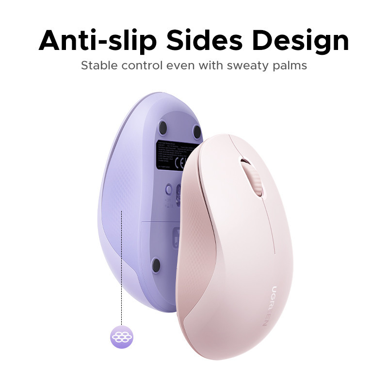 Маніпулятор миша бездротова UGREEN M331 Multi-mode Wireless Mouse Pink Одеса - фото 18