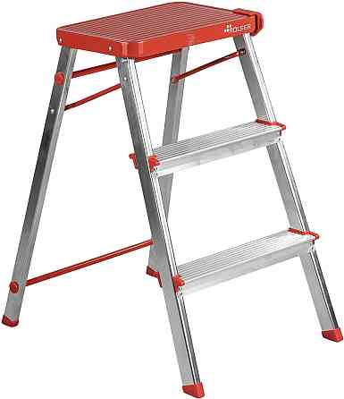 Лестница Rolser Табурет M/3 3 ступени Красный (MET3001-1009) Киев